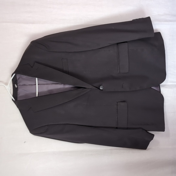 Haggar Straight Fit Black Travel Performance Suit Jacket Size 42R - Picture 1 of 7